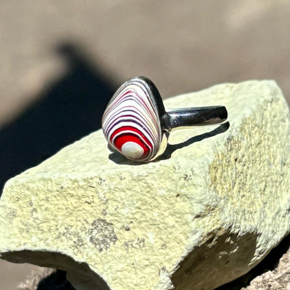 Detroit Fordite Agate Ring - Picture 11 of 13